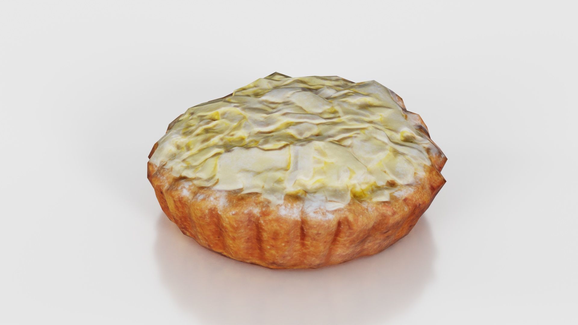 White Chocolate Flake Cake Low-poly 3D model_22