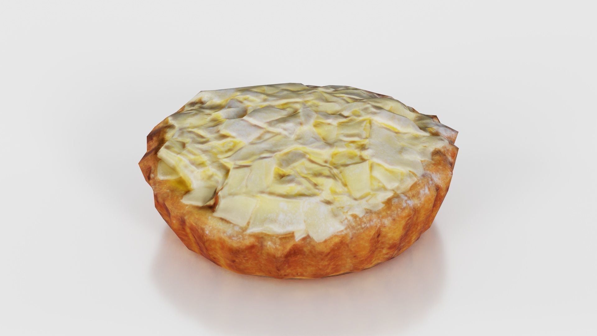 White Chocolate Flake Cake Low-poly 3D model_25