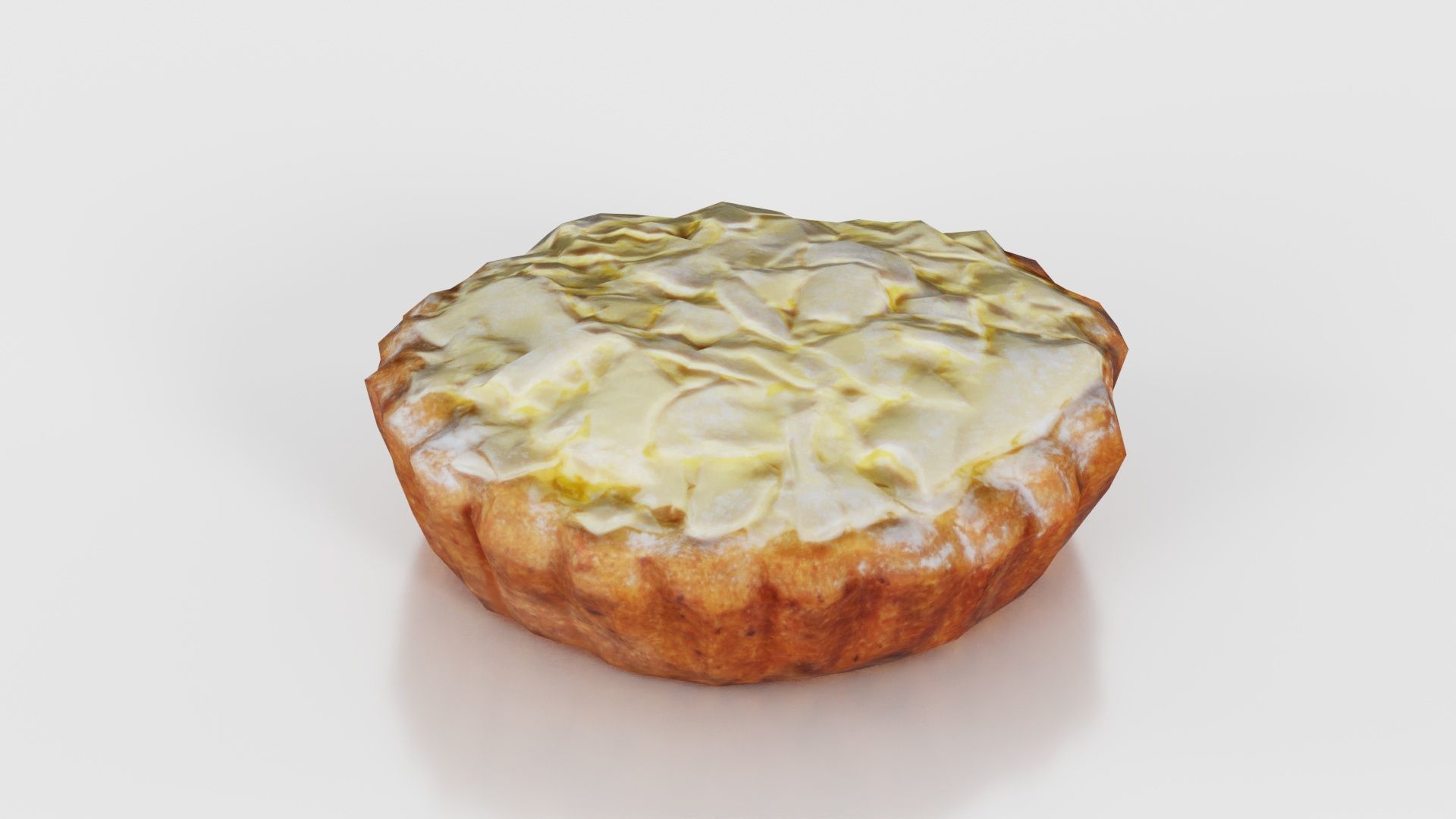 White Chocolate Flake Cake Low-poly 3D model_20