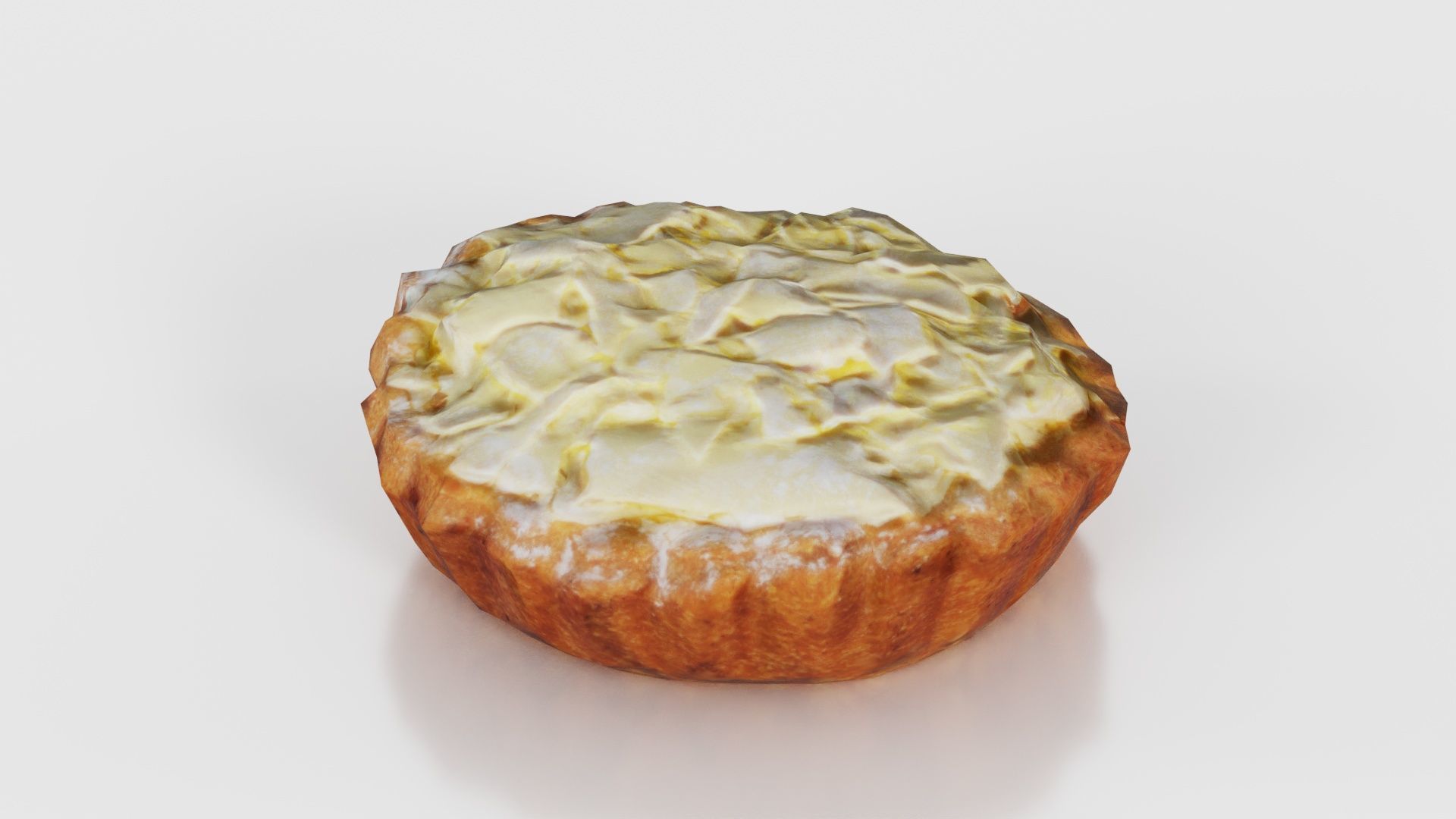 White Chocolate Flake Cake Low-poly 3D model_18