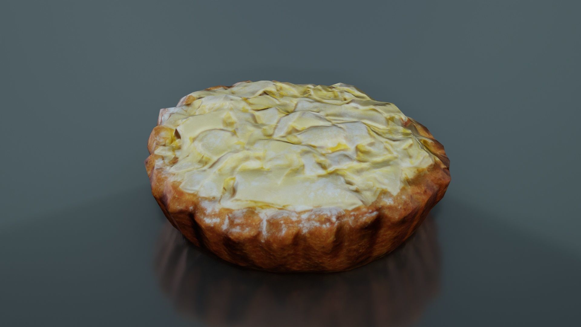 White Chocolate Flake Cake Low-poly 3D model_7