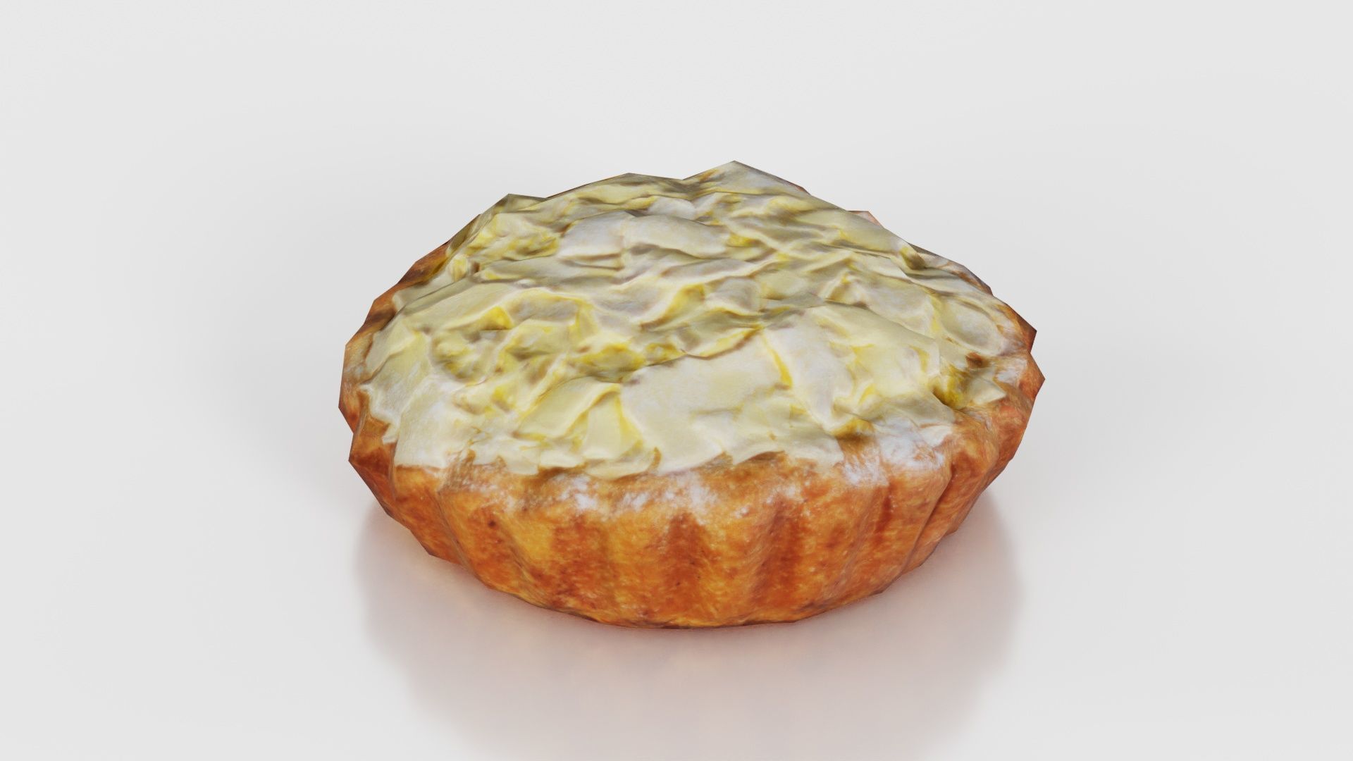 White Chocolate Flake Cake Low-poly 3D model_23