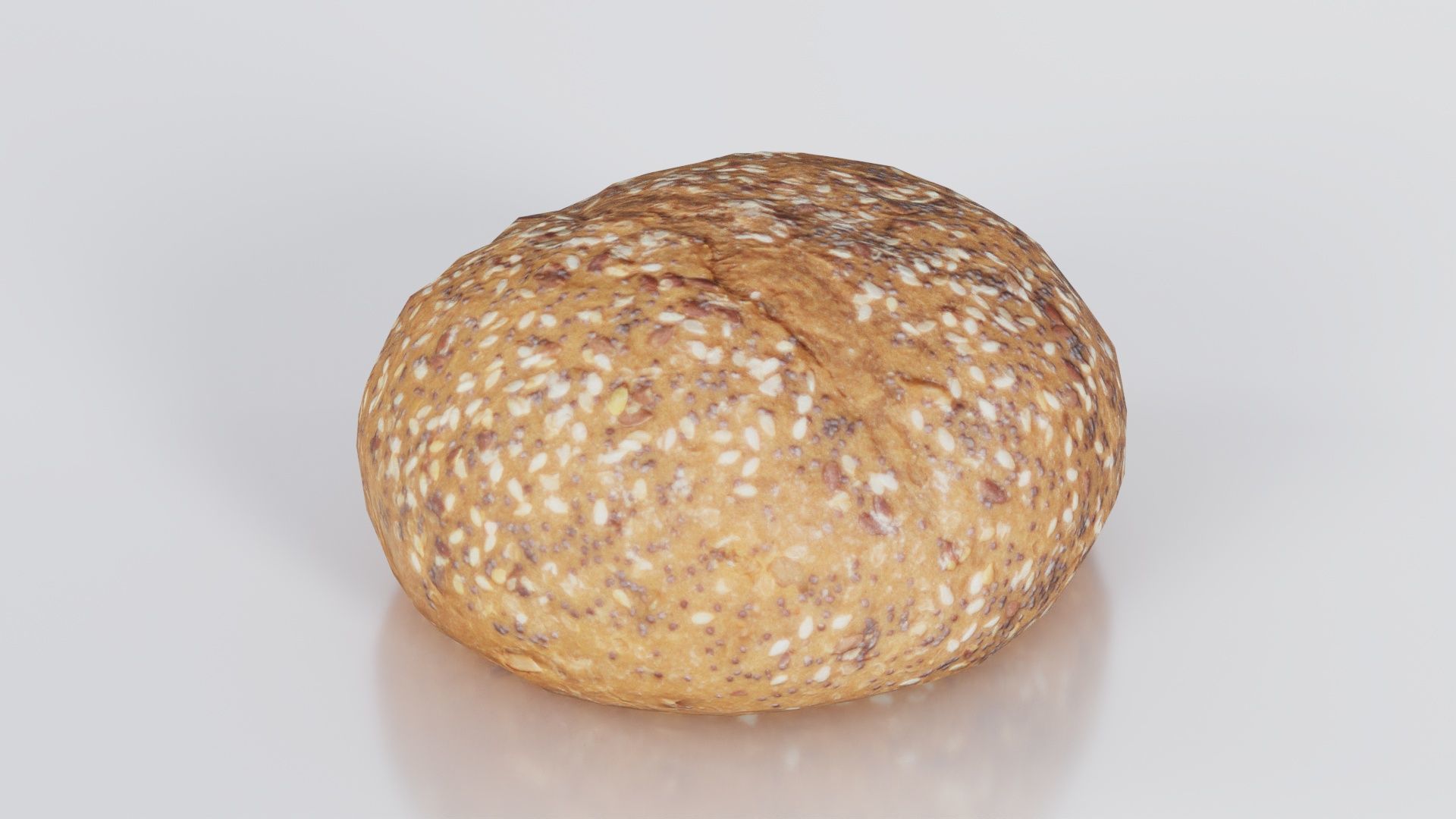 Whole Grain Seed Pistolet Low-poly 3D model_1