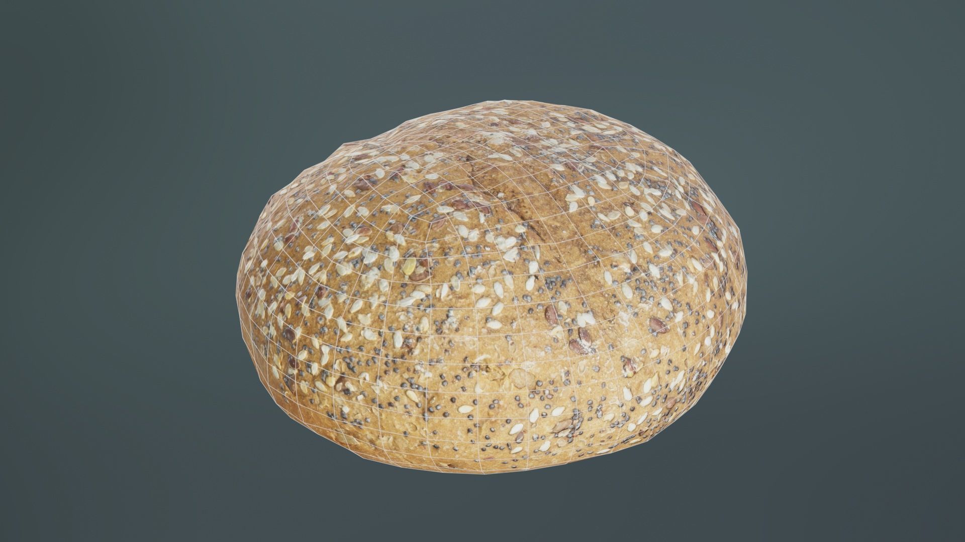 Whole Grain Seed Pistolet Low-poly 3D model_10