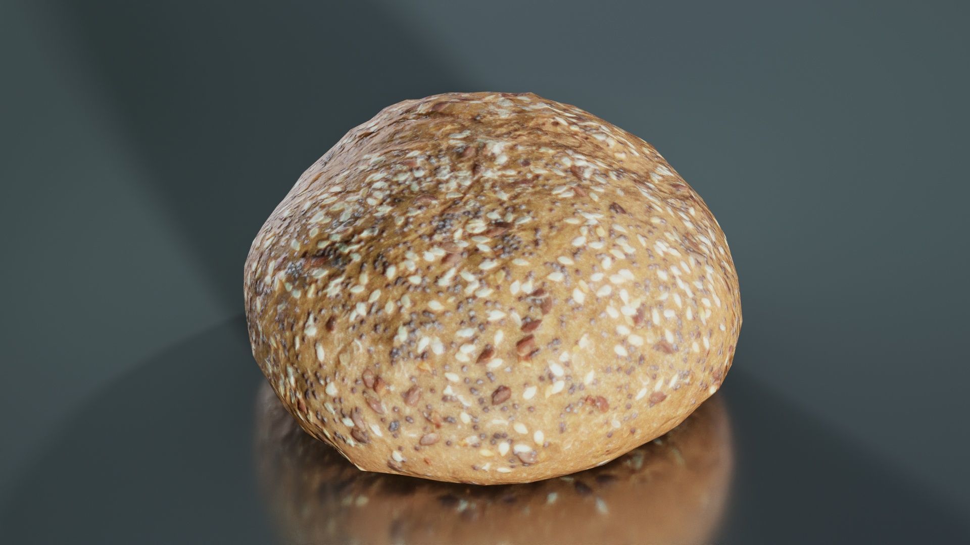 Whole Grain Seed Pistolet Low-poly 3D model_5