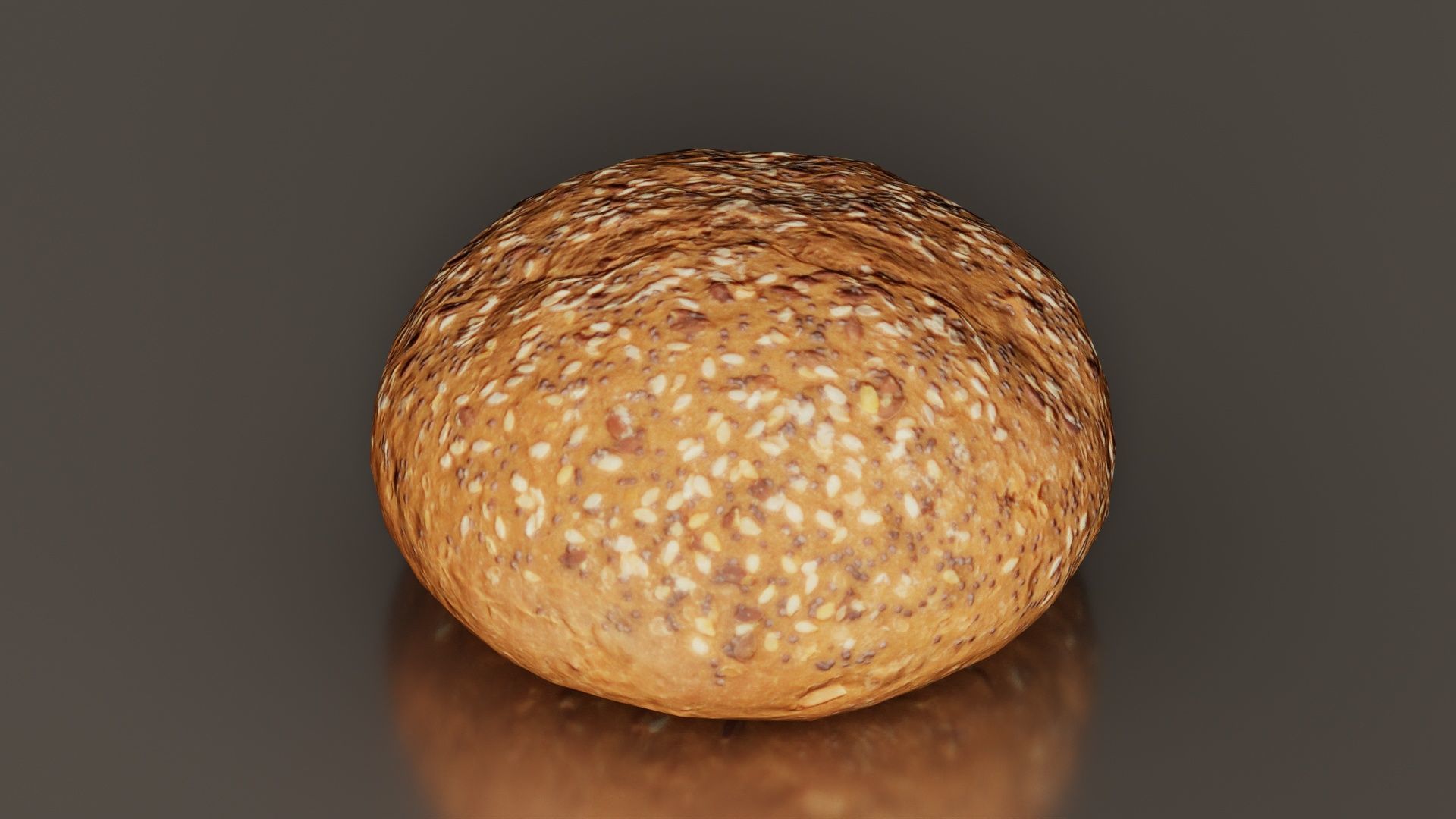 Whole Grain Seed Pistolet Low-poly 3D model_2