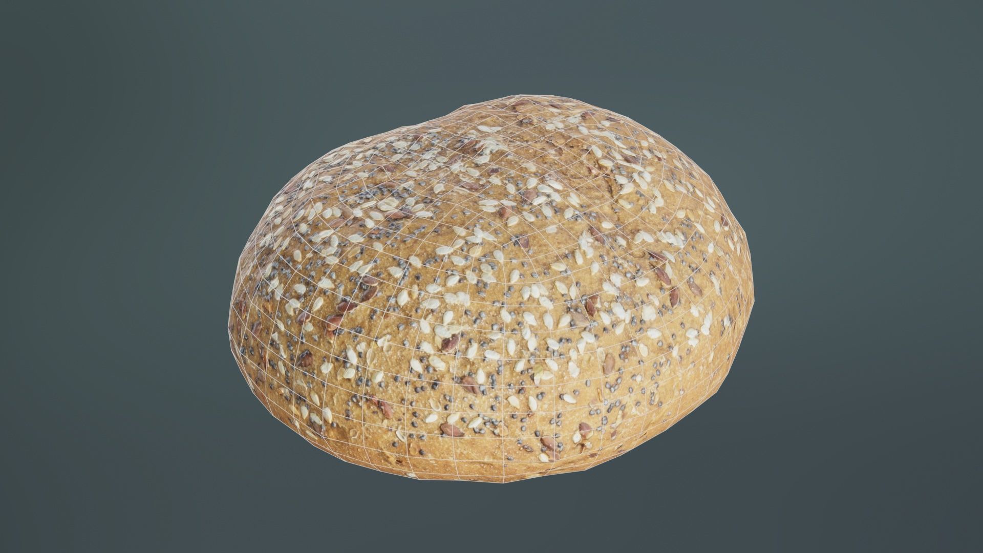 Whole Grain Seed Pistolet Low-poly 3D model_9