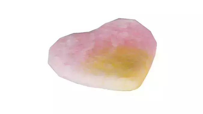 2 Color Sour Heart Low-poly 3D model