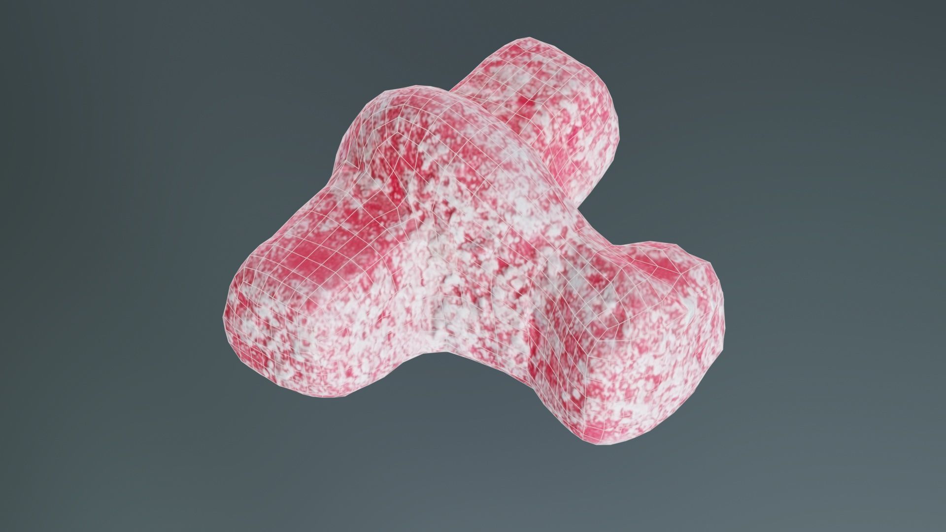 Airplane Low-poly 3D model_9