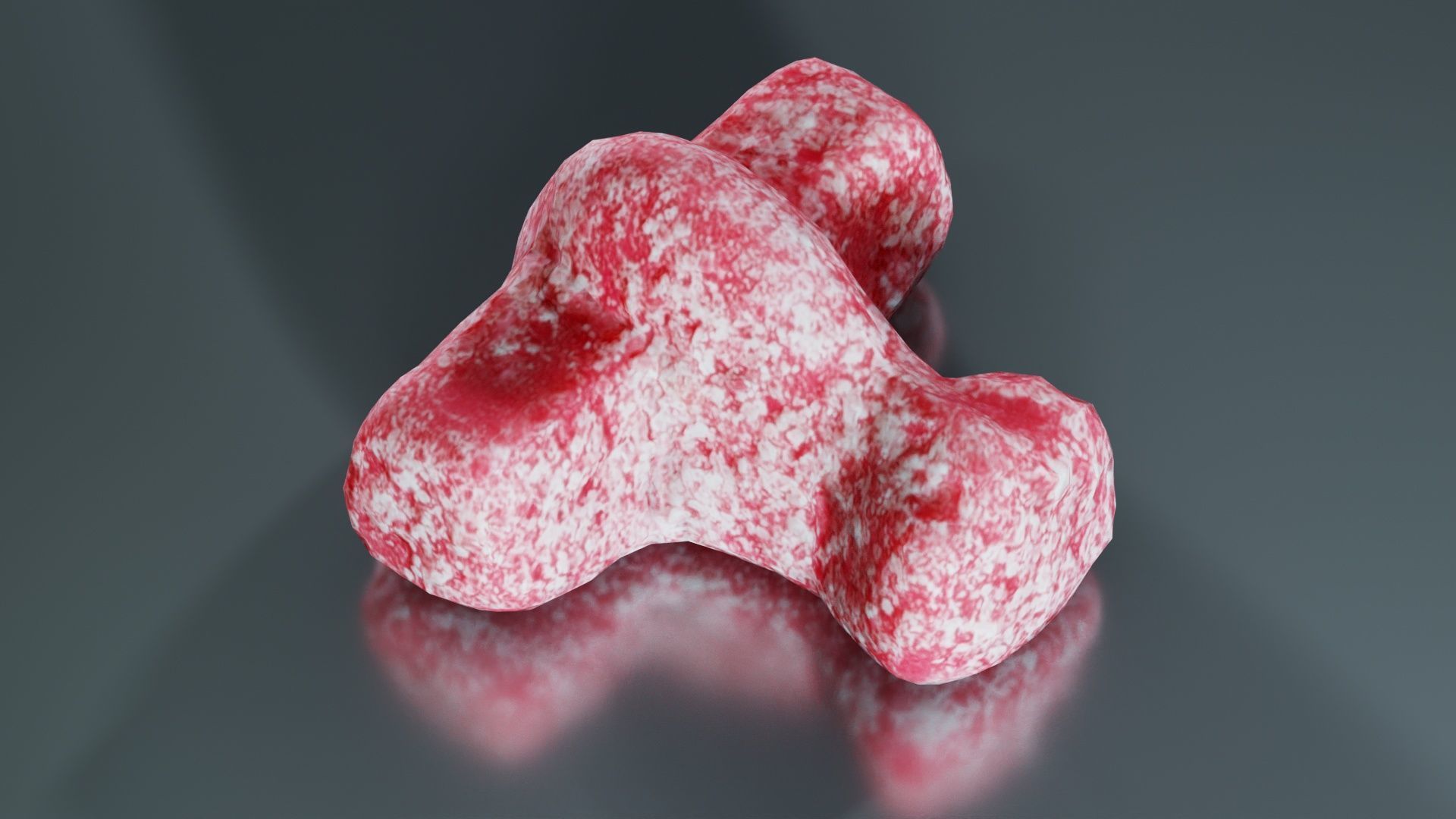 Airplane Low-poly 3D model_5