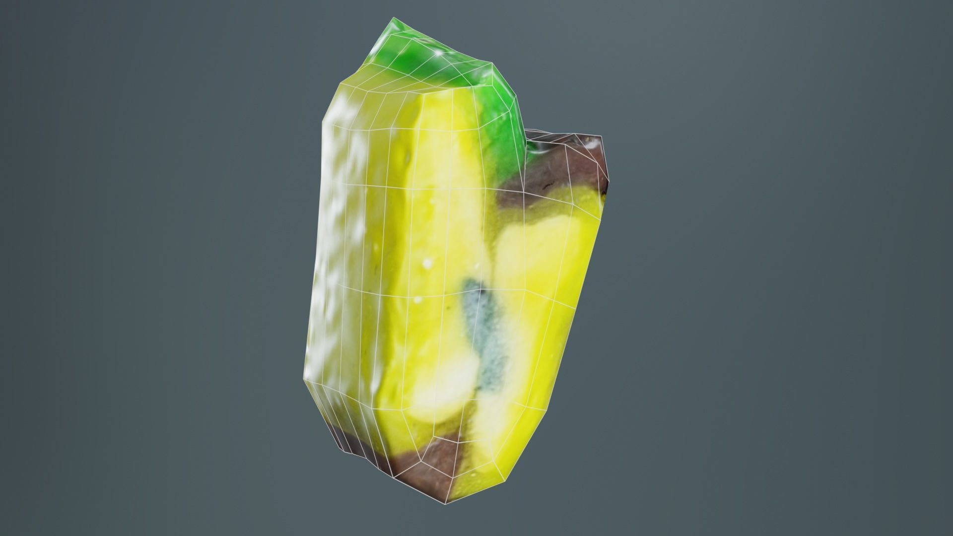 Apple Candy Low-poly 3D model_10