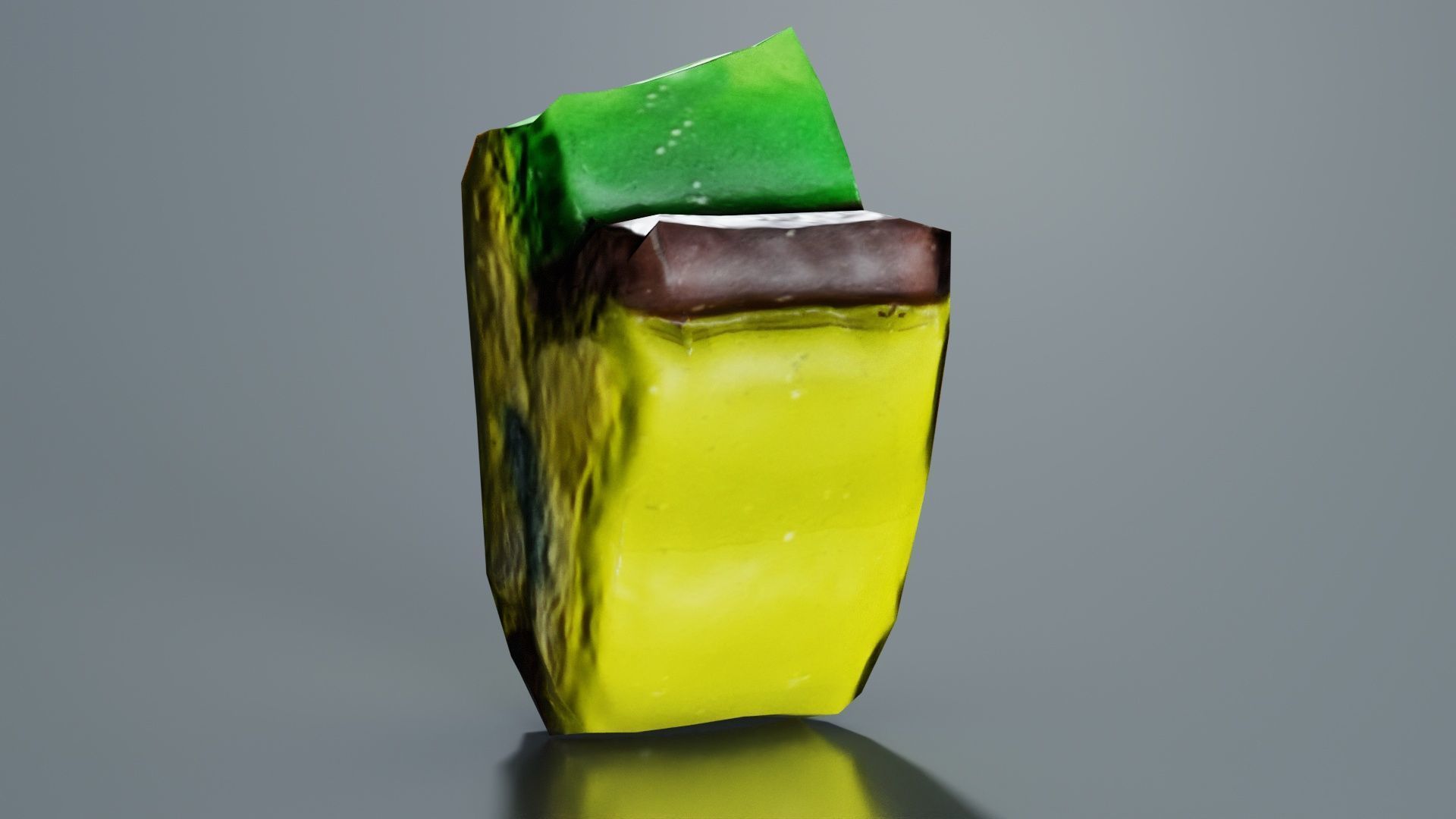 Apple Candy Low-poly 3D model_8