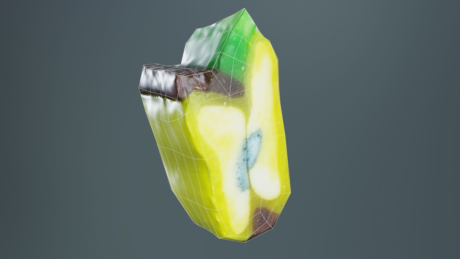 Apple Candy Low-poly 3D model_9