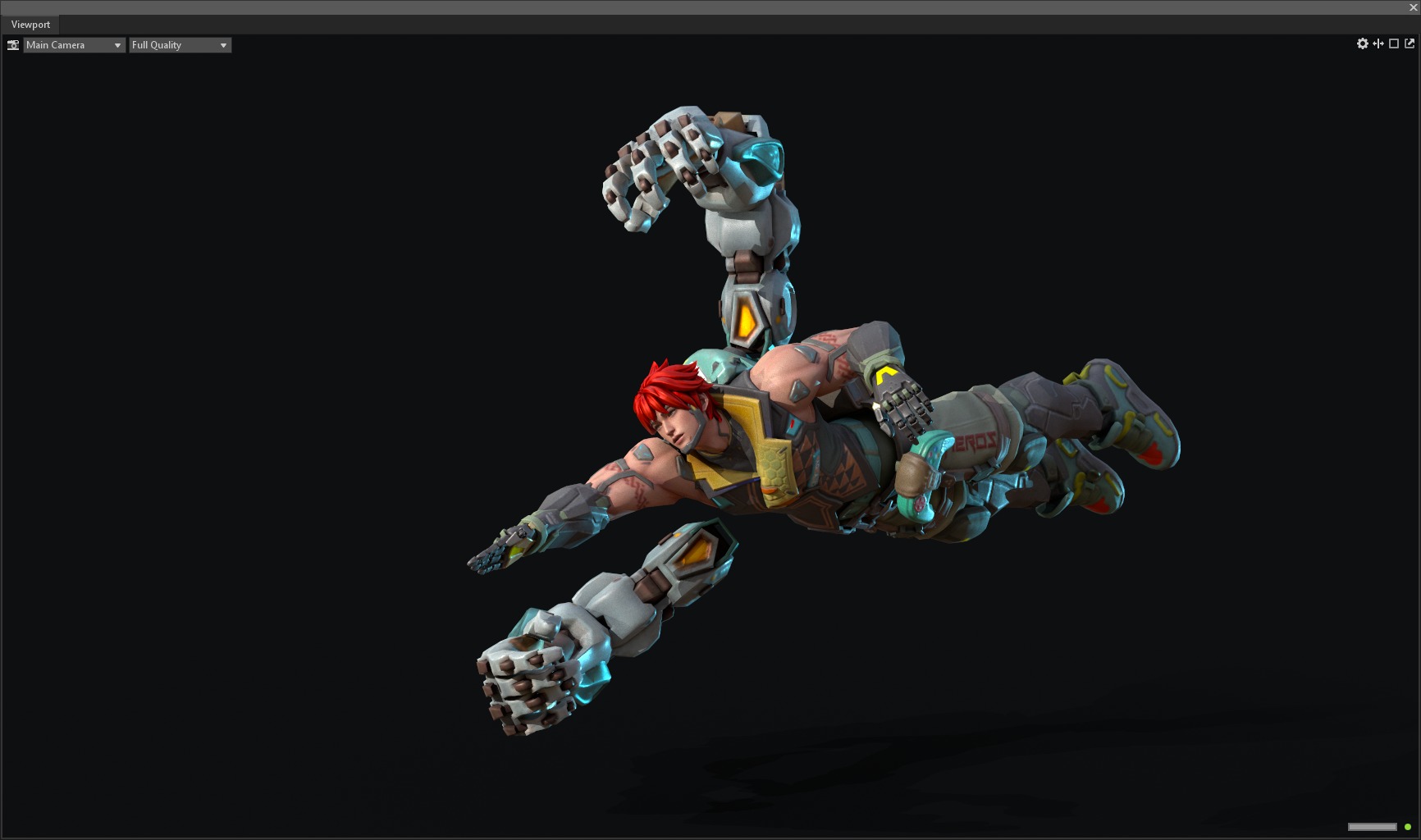 Mechanical arm boxer 3D model_16