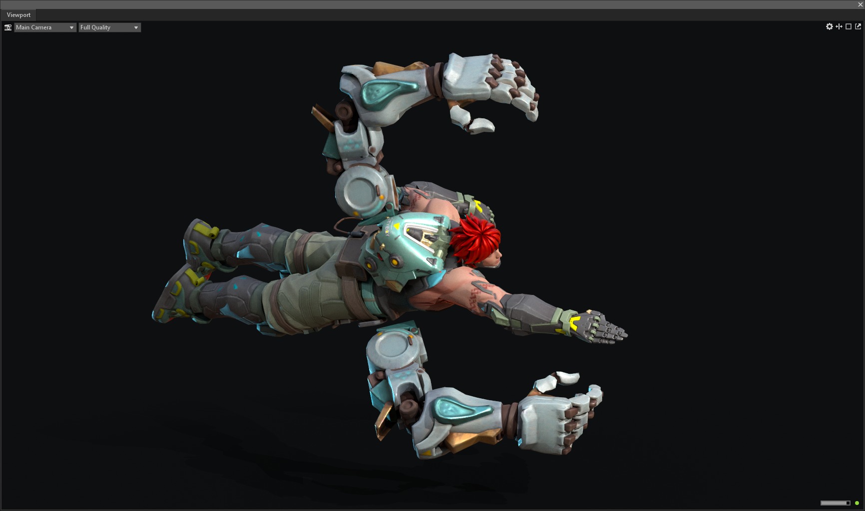 Mechanical arm boxer 3D model_17