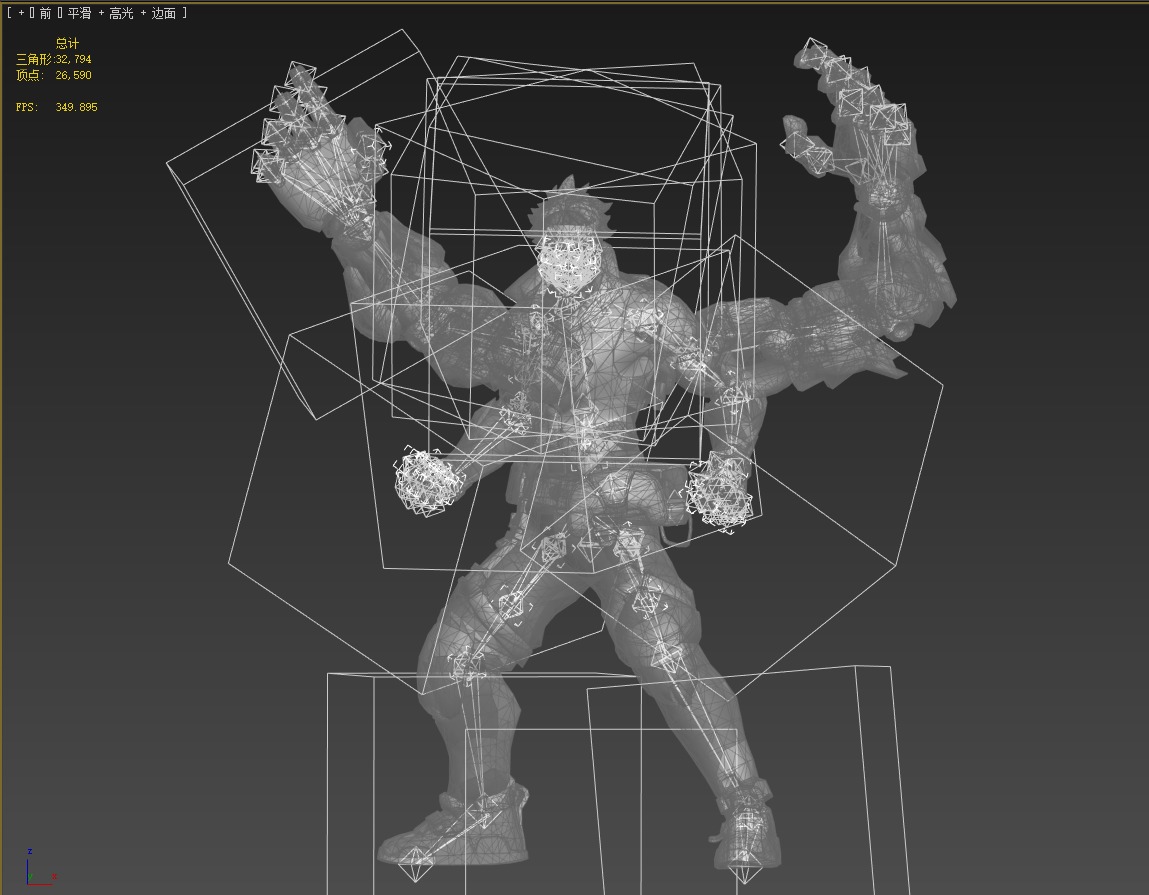 Mechanical arm boxer 3D model_19