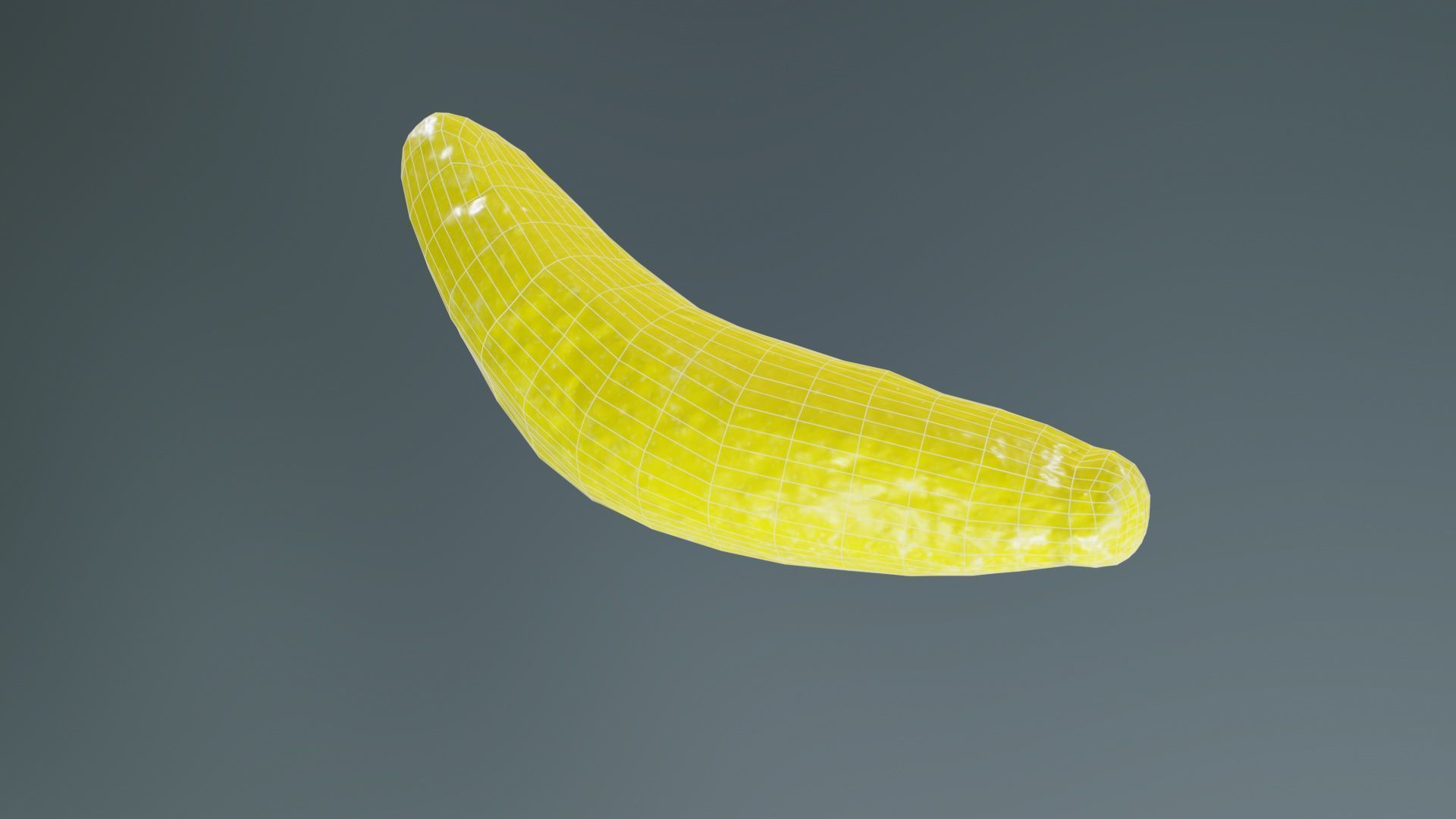Banana Candy Low-poly 3D model_10