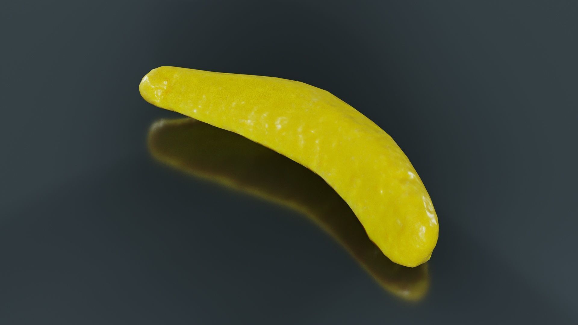 Banana Candy Low-poly 3D model_5