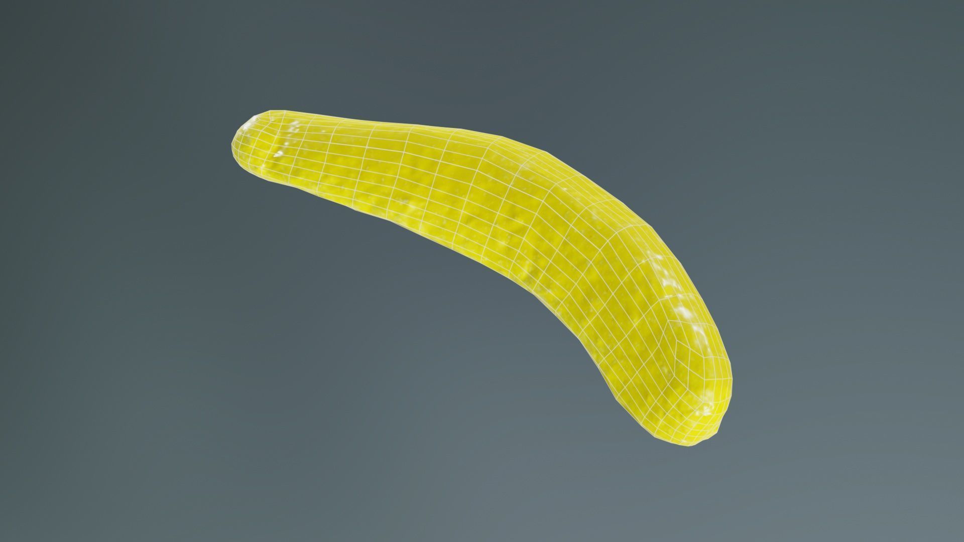 Banana Candy Low-poly 3D model_9