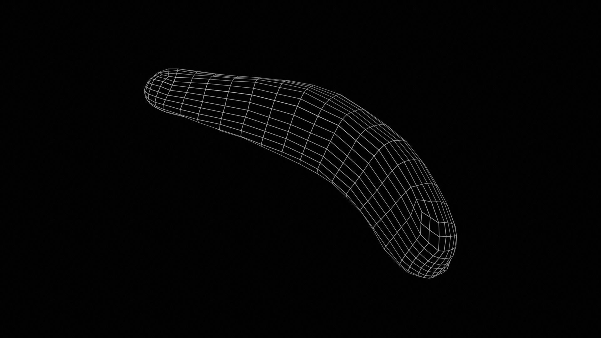 Banana Candy Low-poly 3D model_11