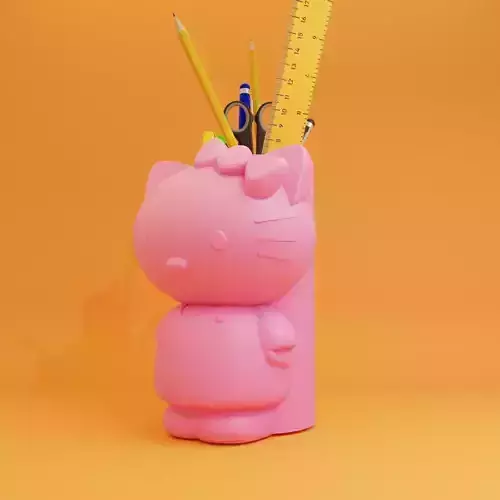Hello kitty pencil holder