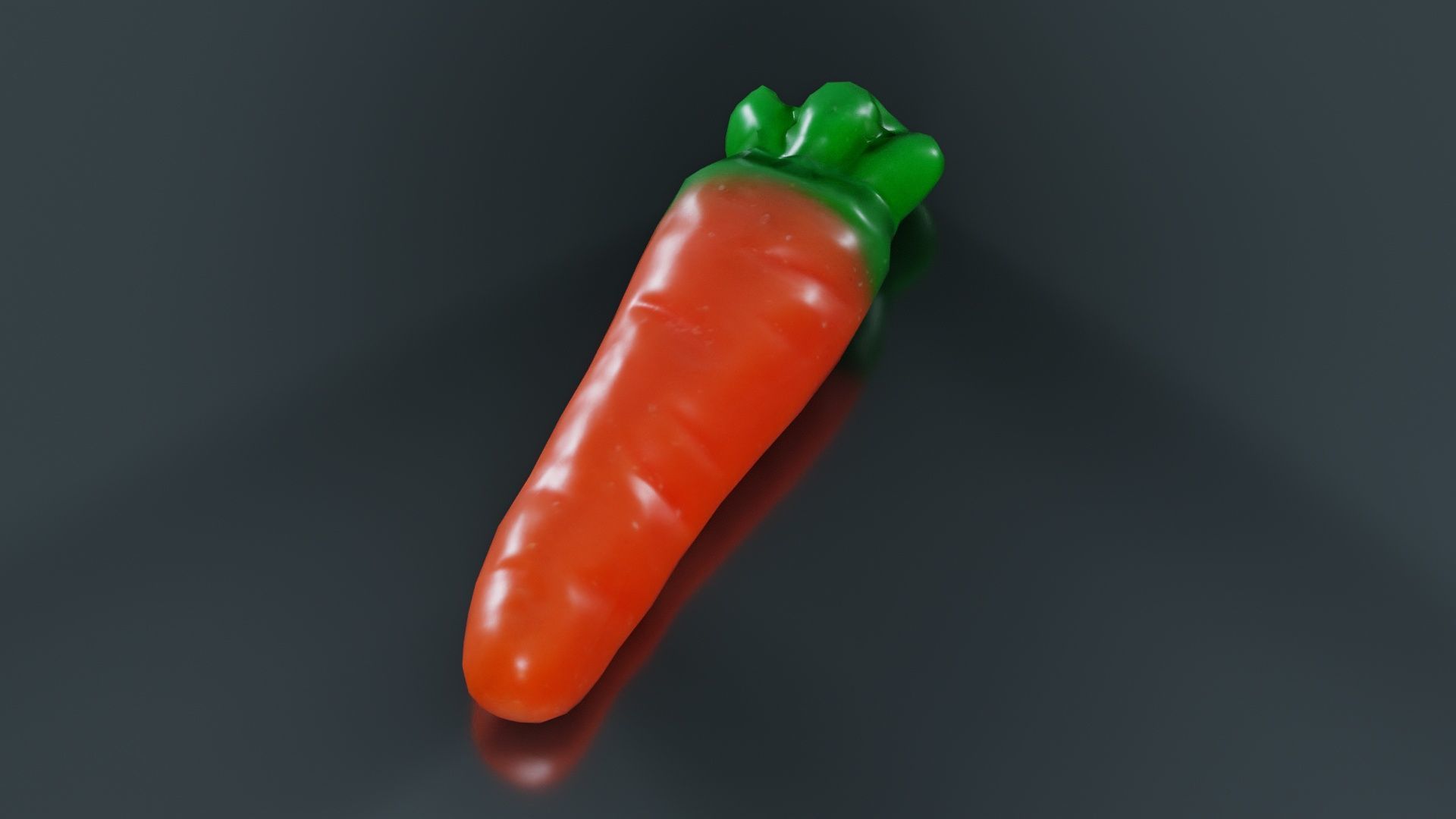 Carrot Candy Low-poly 3D model_5
