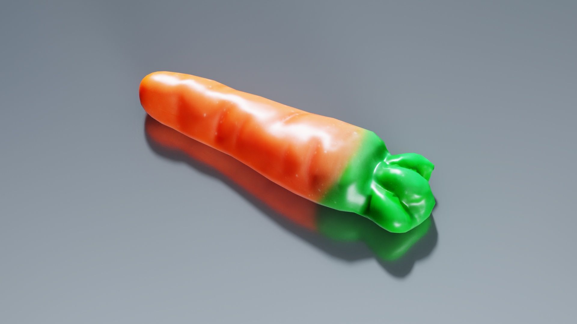 Carrot Candy Low-poly 3D model_8