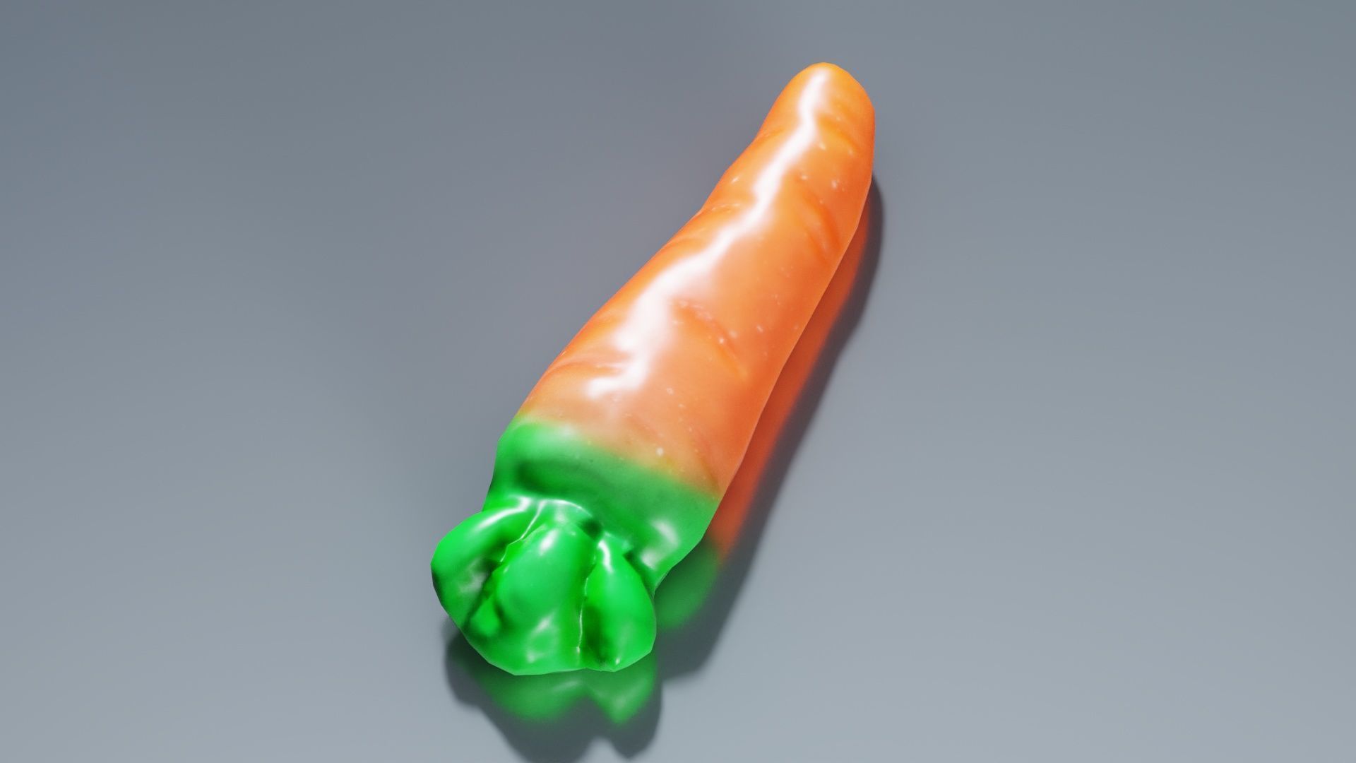 Carrot Candy Low-poly 3D model_4