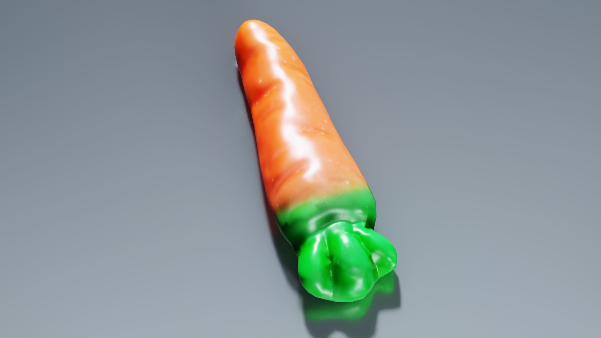 Carrot Candy Low-poly 3D model_2