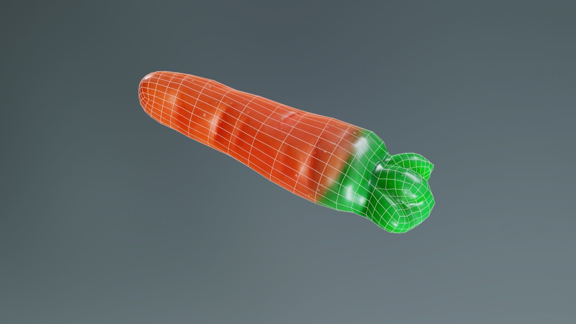 Carrot Candy Low-poly 3D model_10