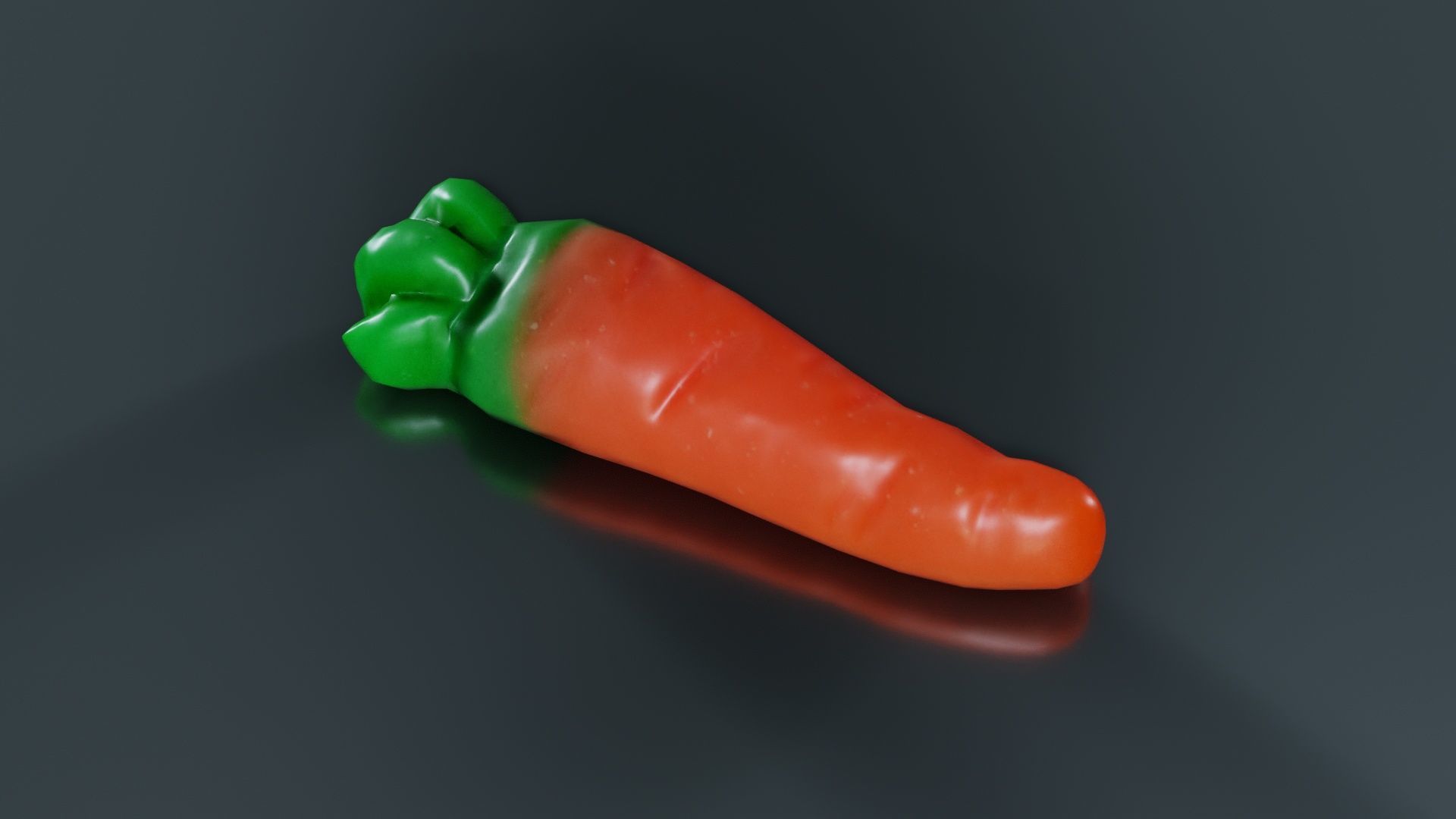 Carrot Candy Low-poly 3D model_7