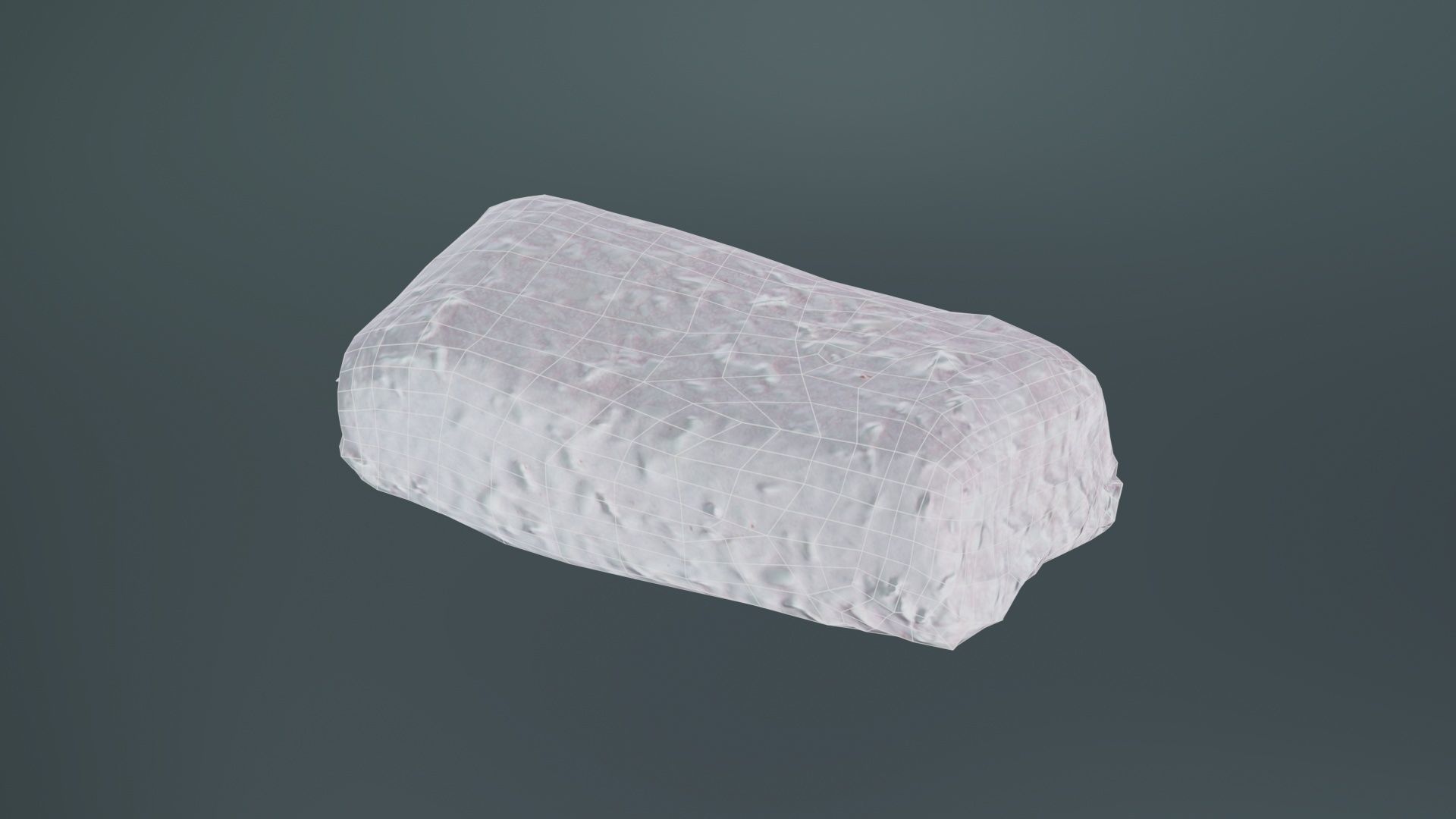 Coconut Foam Low-poly 3D model_9