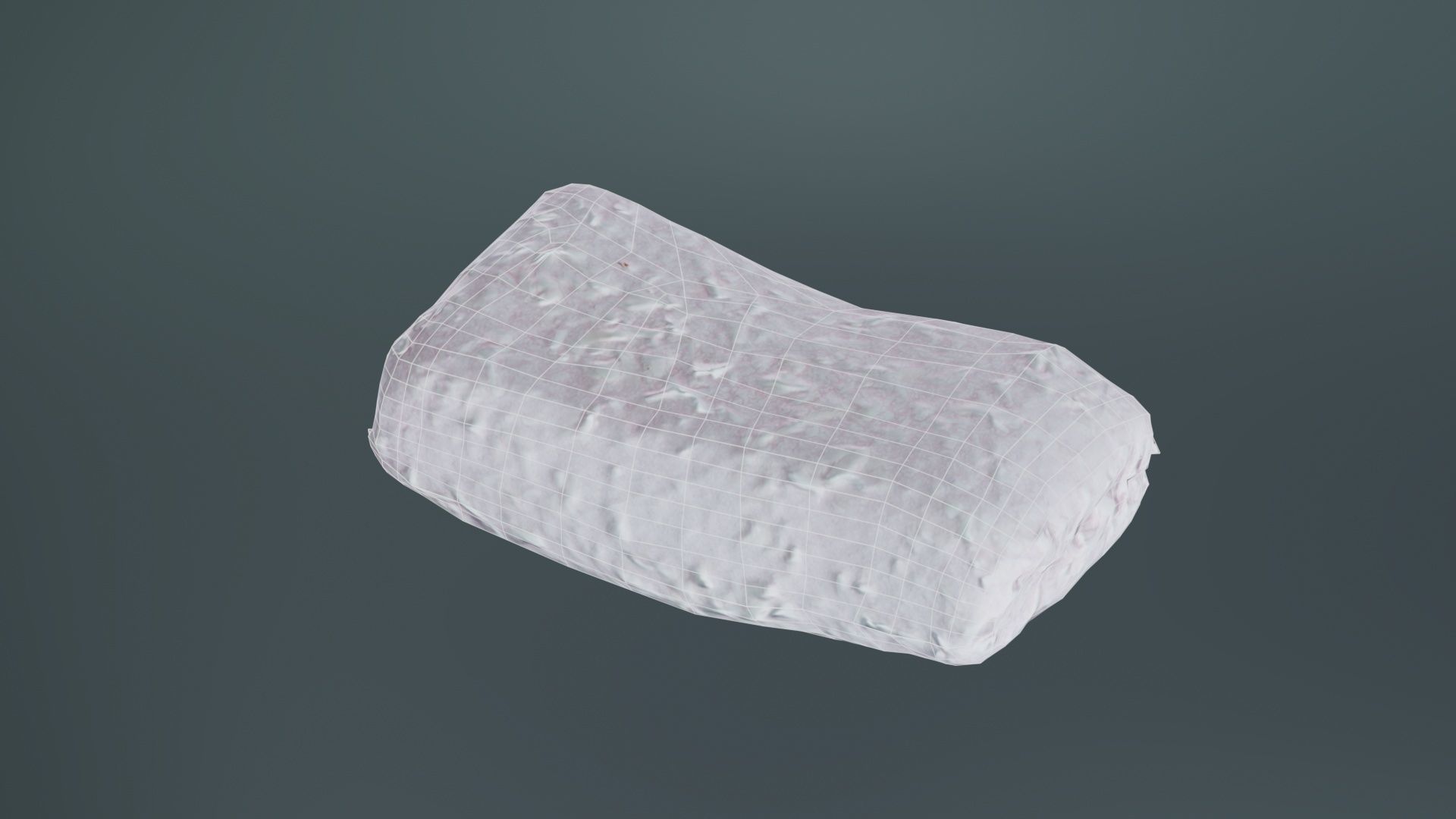 Coconut Foam Low-poly 3D model_10