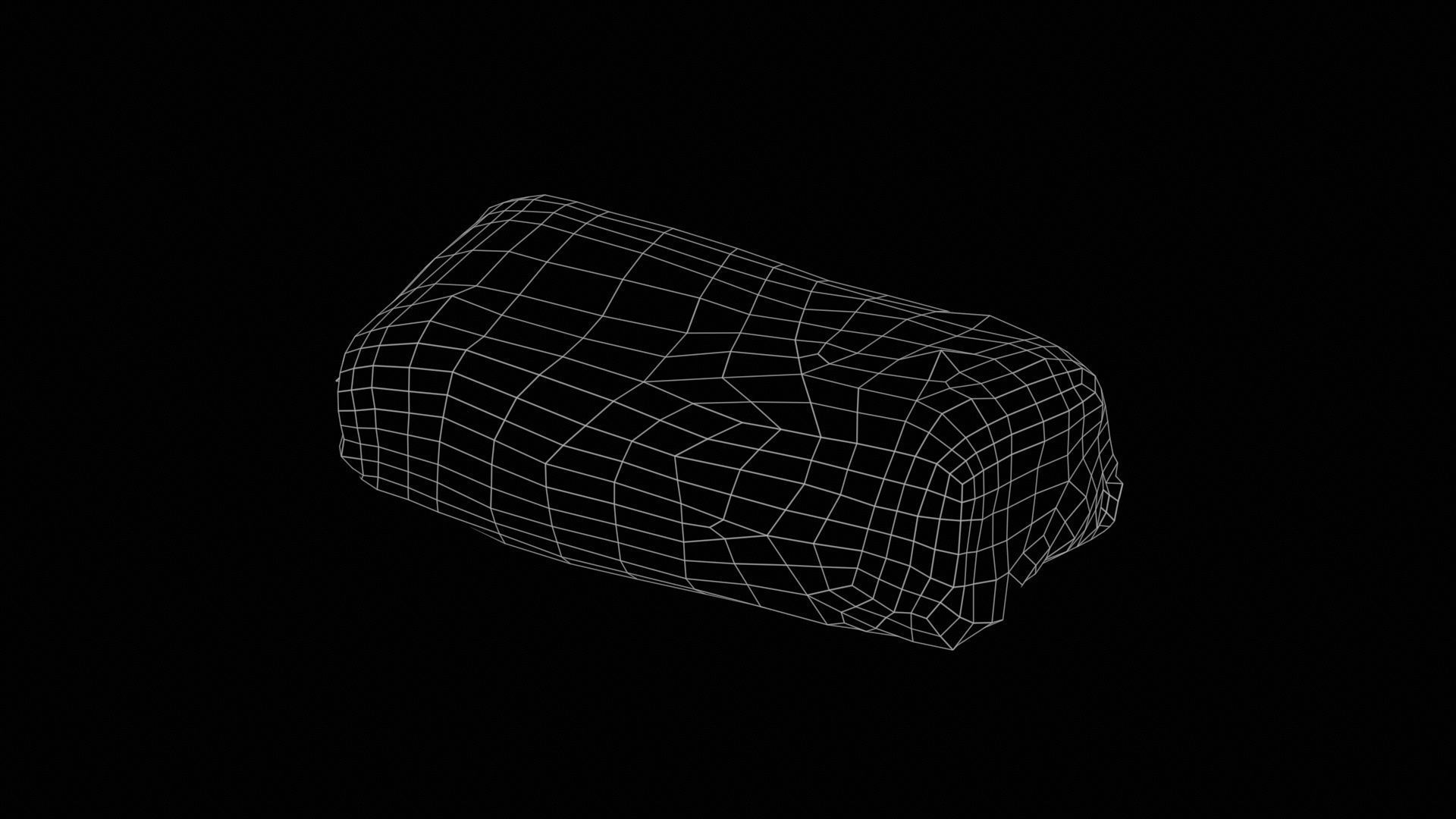 Coconut Foam Low-poly 3D model_11