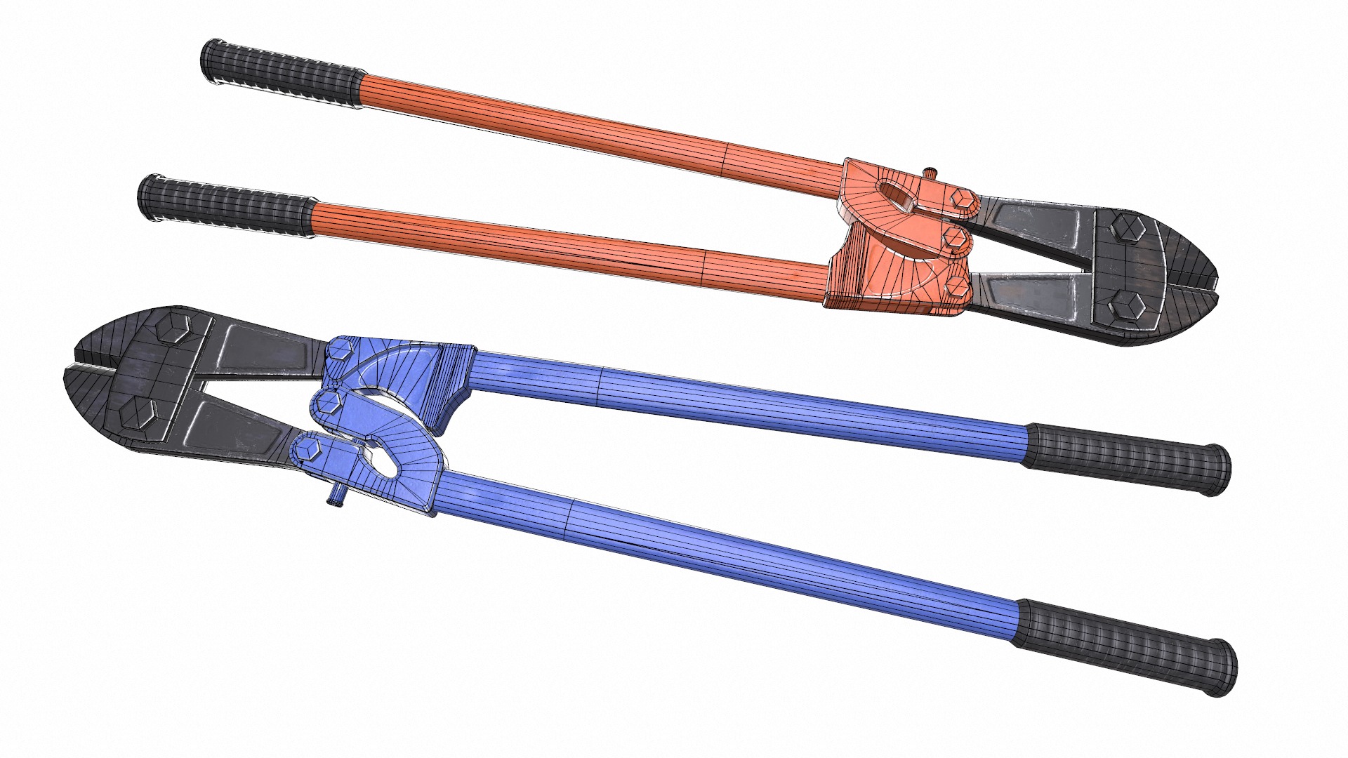 Bolt Cutter Low Poly Low-poly 3D model_22