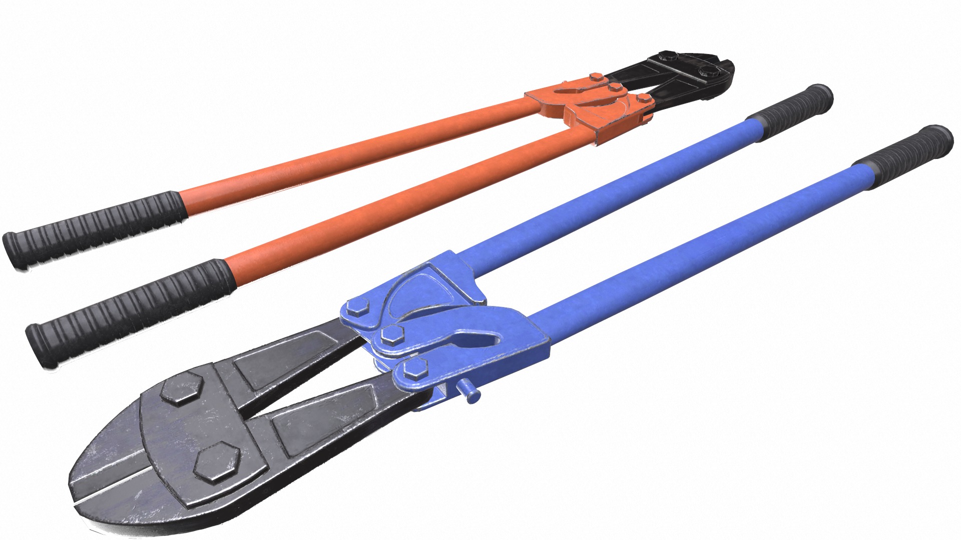 Bolt Cutter Low Poly Low-poly 3D model_19