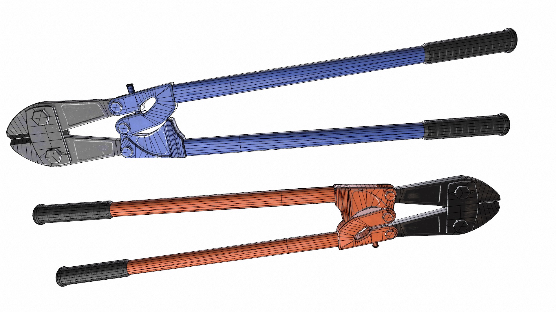 Bolt Cutter Low Poly Low-poly 3D model_23