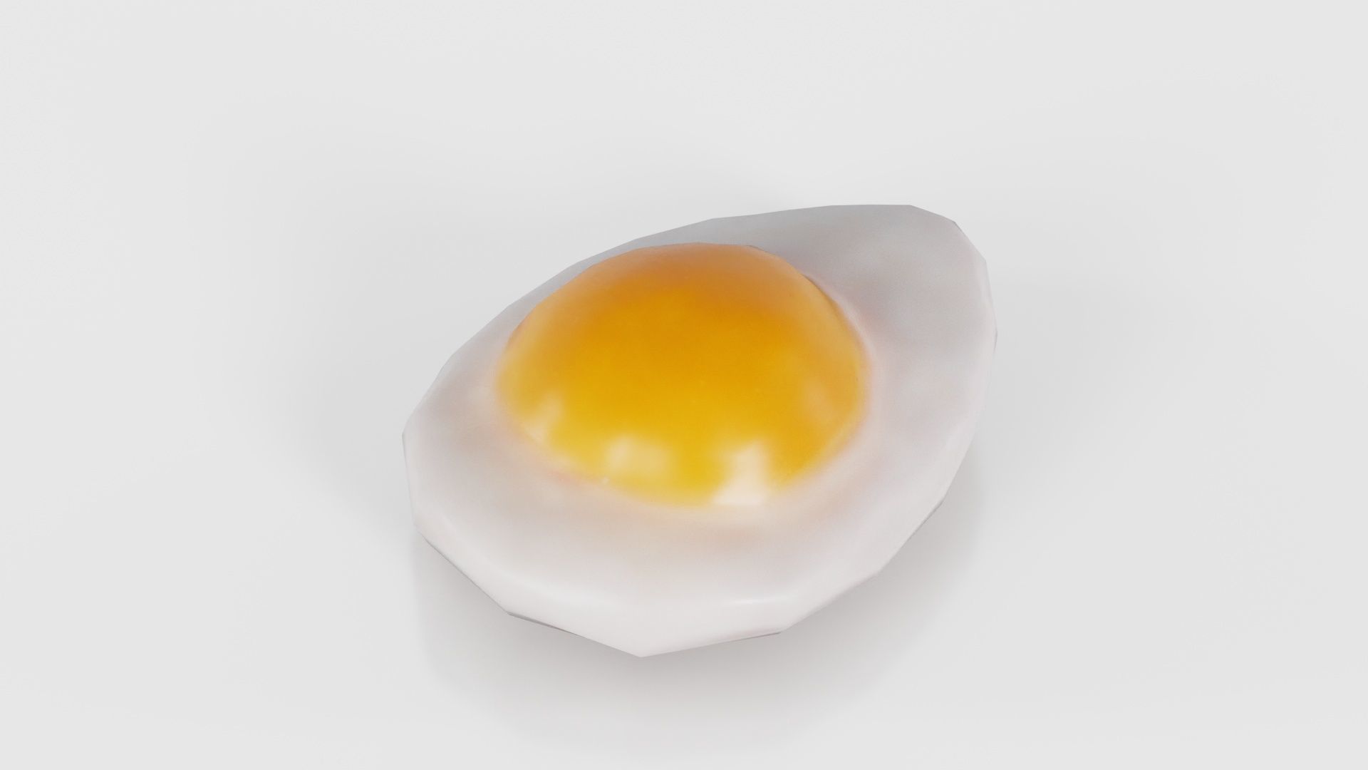 Egg Omelet Low-poly 3D model_22