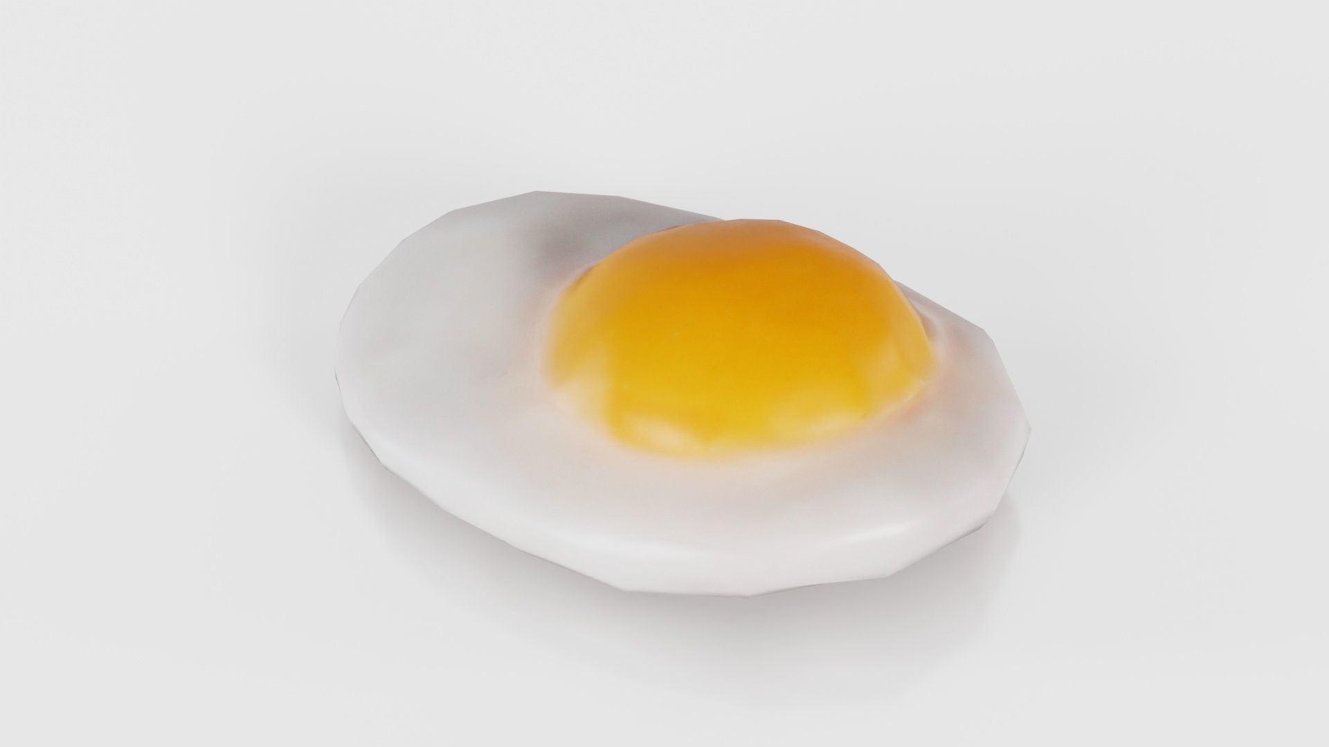 Egg Omelet Low-poly 3D model_25