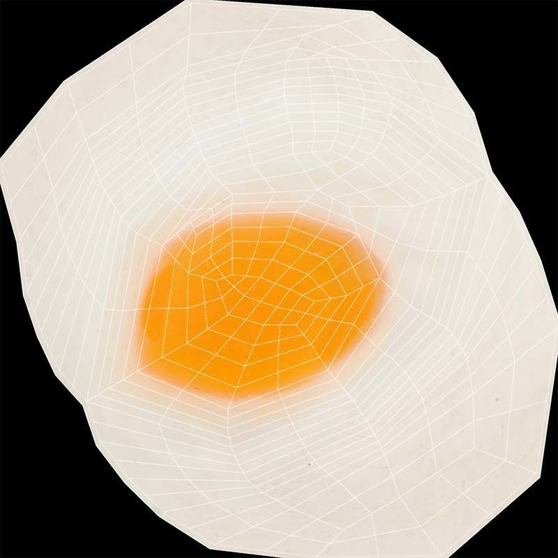 Egg Omelet Low-poly 3D model_14