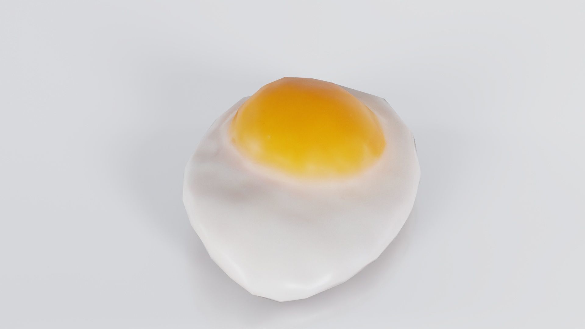 Egg Omelet Low-poly 3D model_6