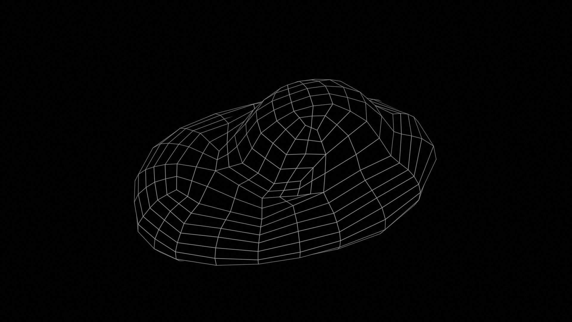 Egg Omelet Low-poly 3D model_11