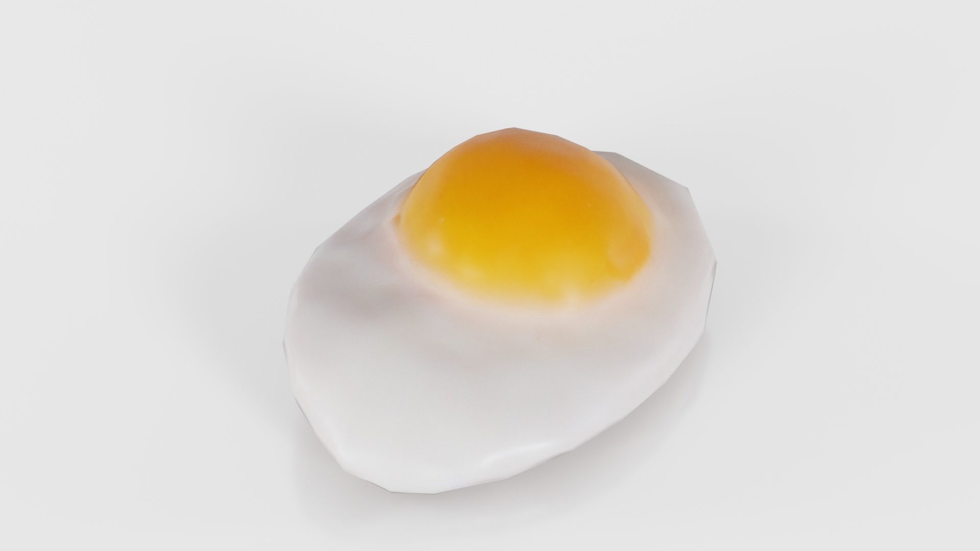 Egg Omelet Low-poly 3D model_16