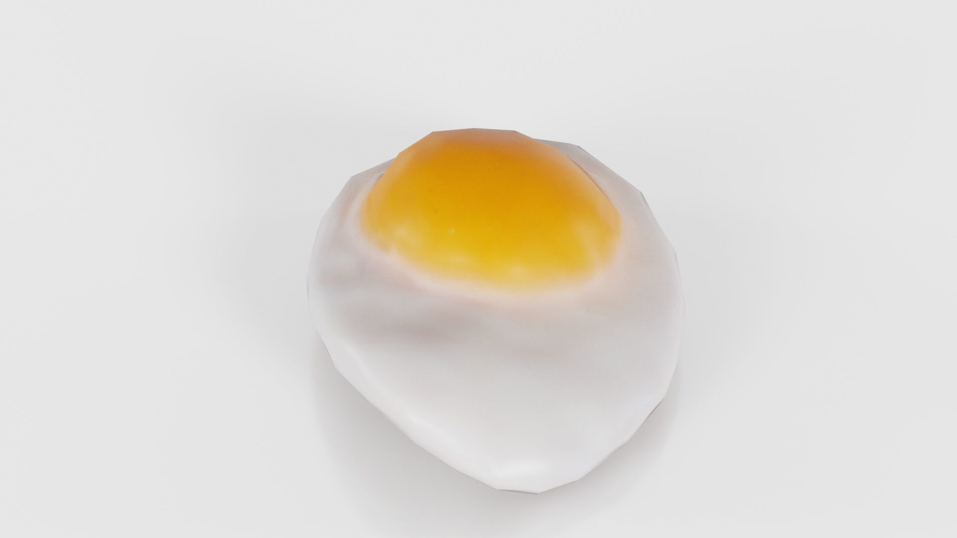 Egg Omelet Low-poly 3D model_17