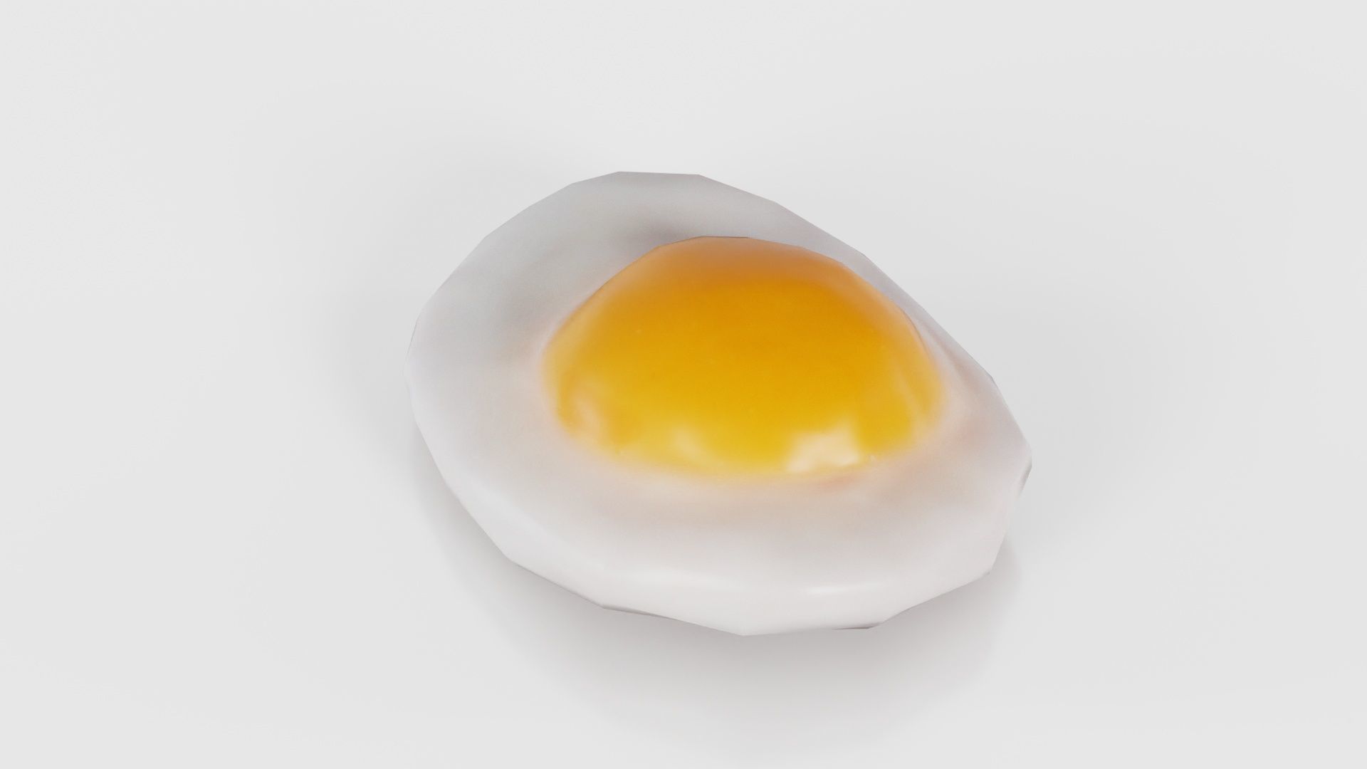 Egg Omelet Low-poly 3D model_24