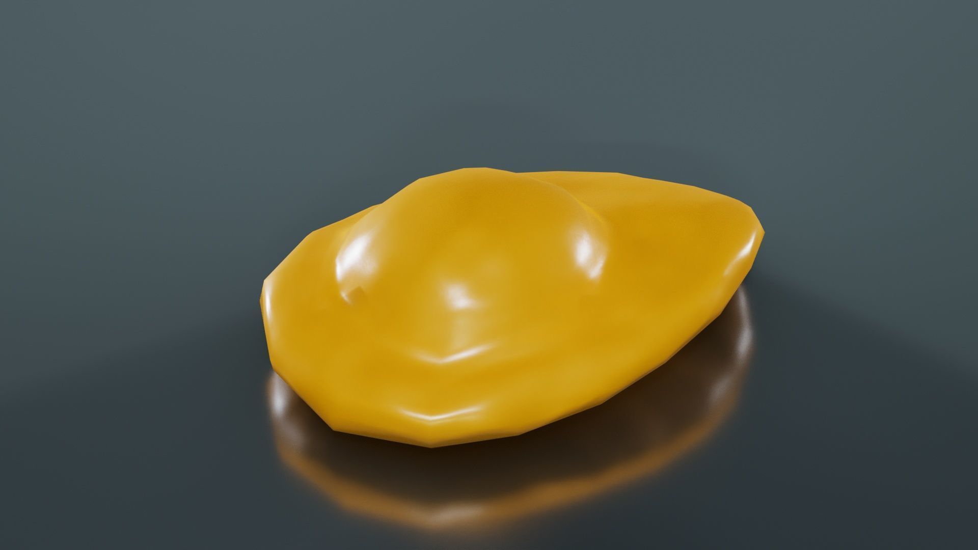 Egg Omelet Low-poly 3D model_13