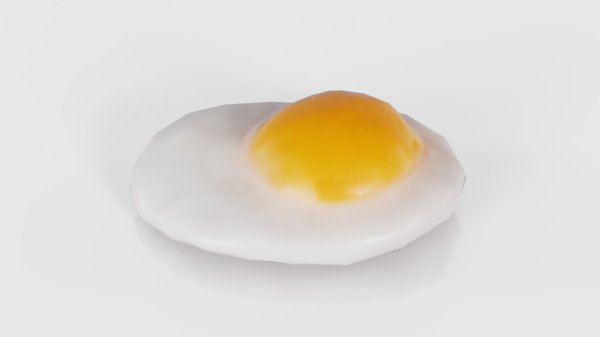 Egg Omelet Low-poly 3D model_26