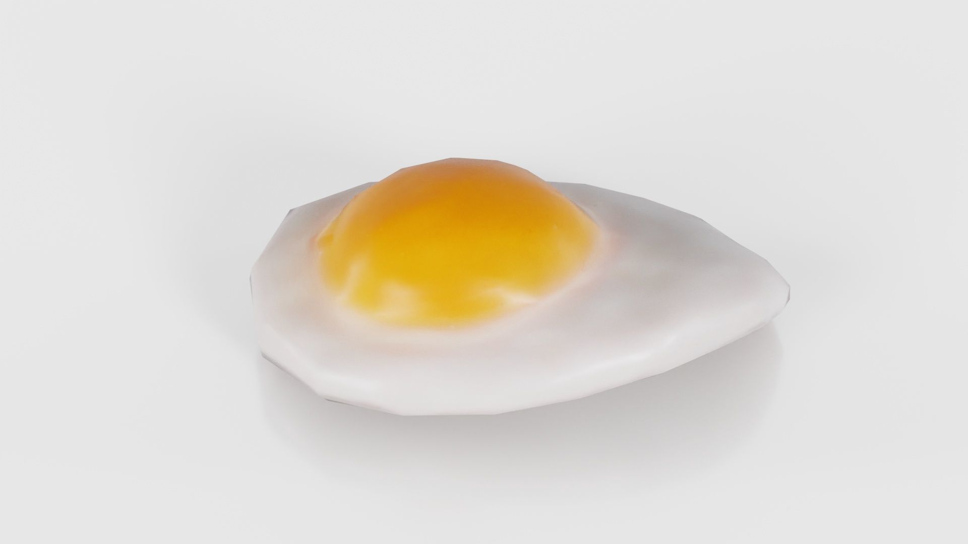 Egg Omelet Low-poly 3D model_20