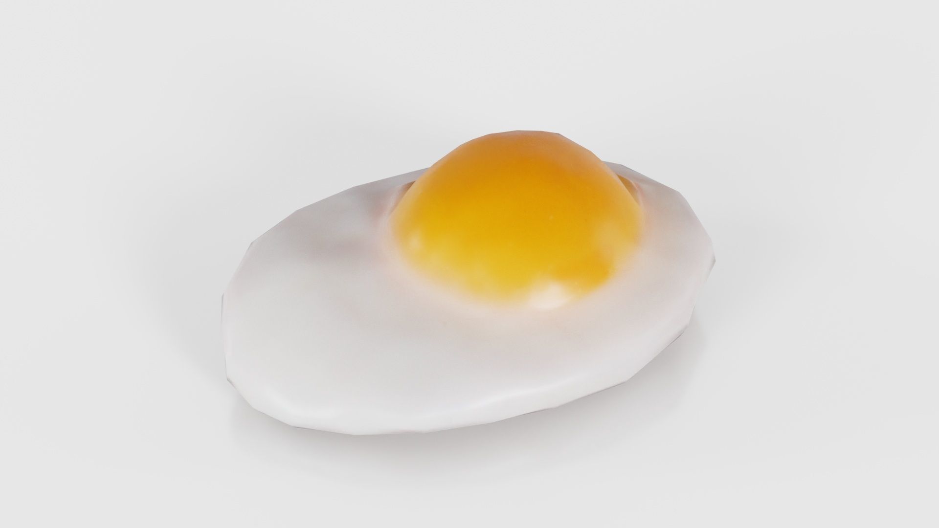 Egg Omelet Low-poly 3D model_15