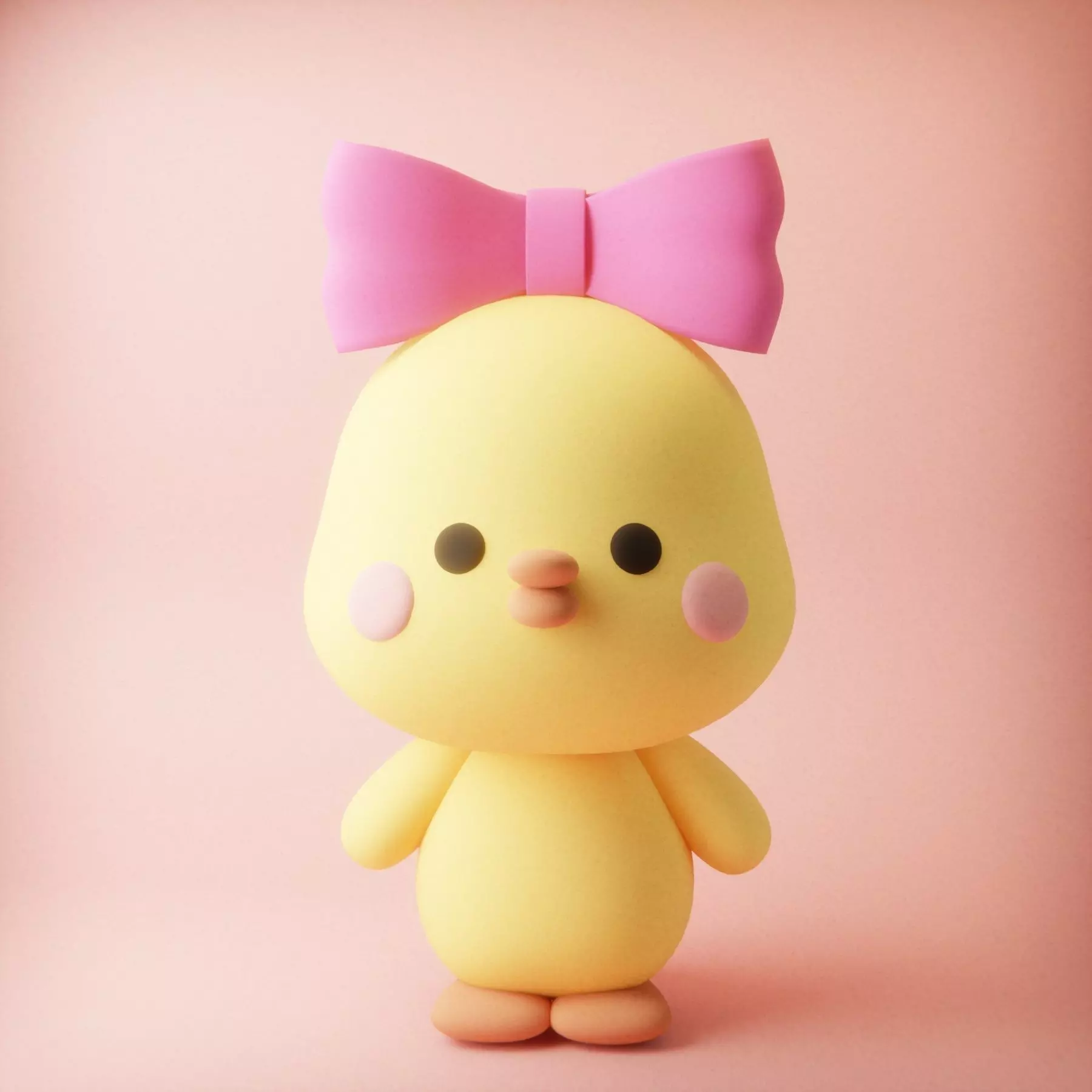 Cute Chicken 3D model_0